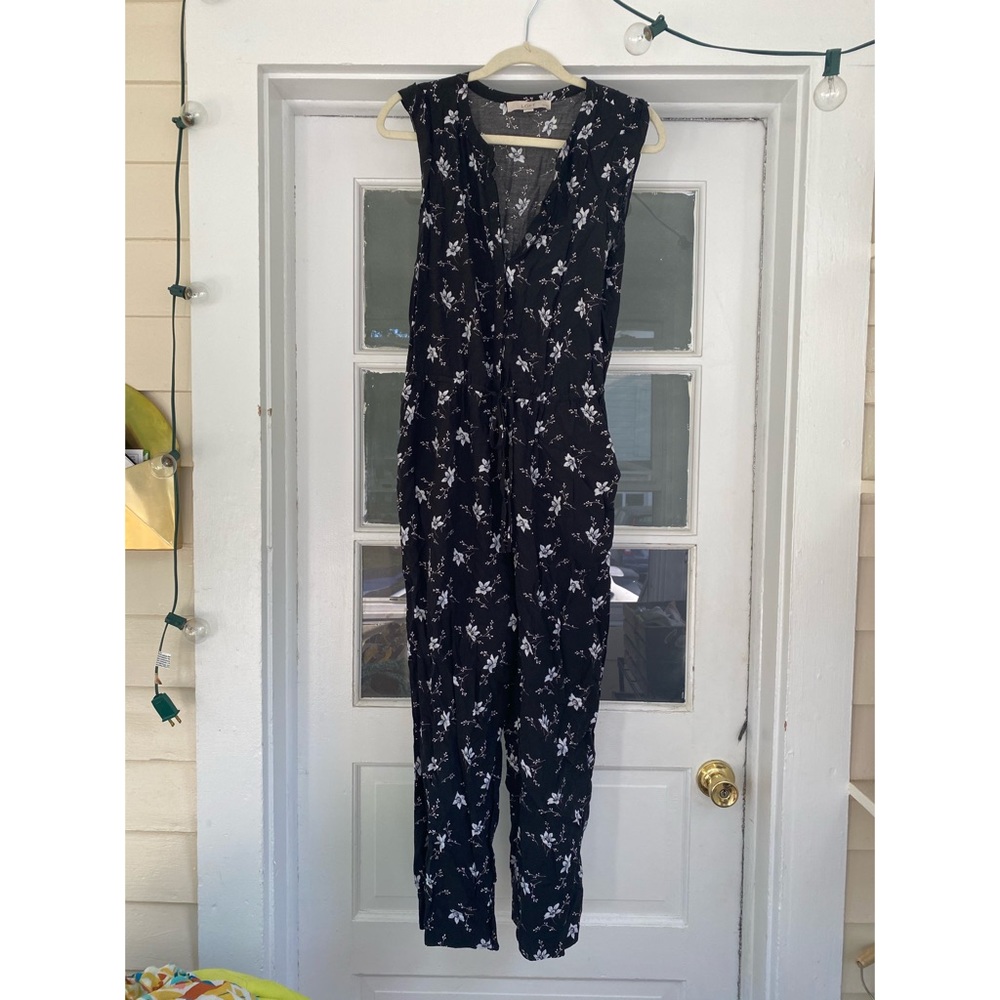 LOFT Petite Floral Jumpsuit